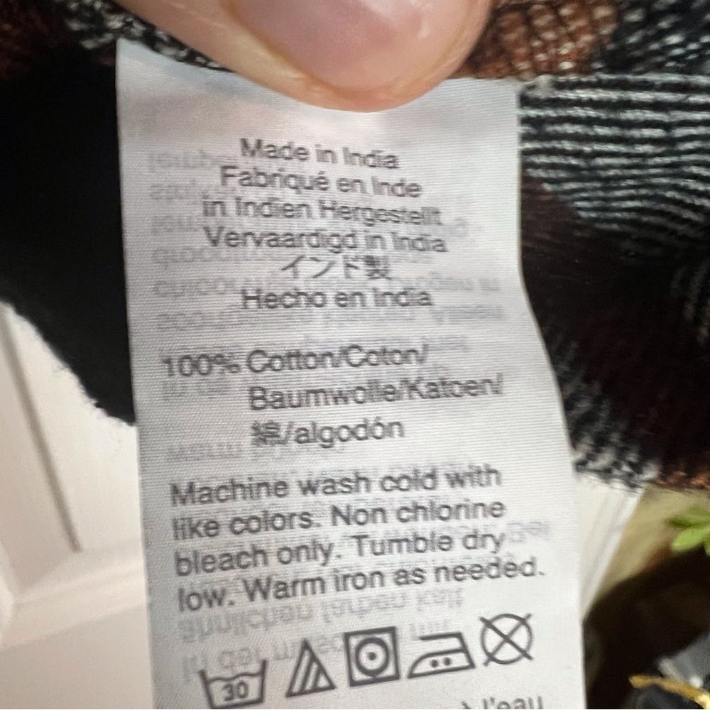 Madewell Flannel Bromley Shirt‎ XXS Plaid Warm Outdoor Warm Oversized - Picture 9 of 11